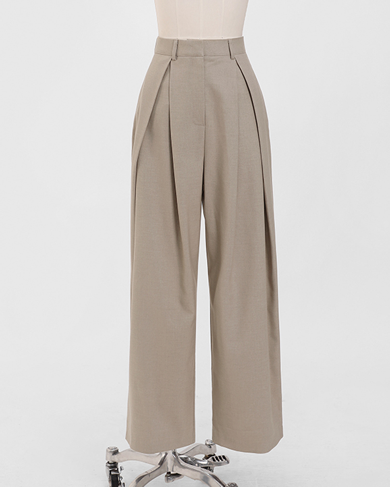 inverted wide pants<br> (2 colors)