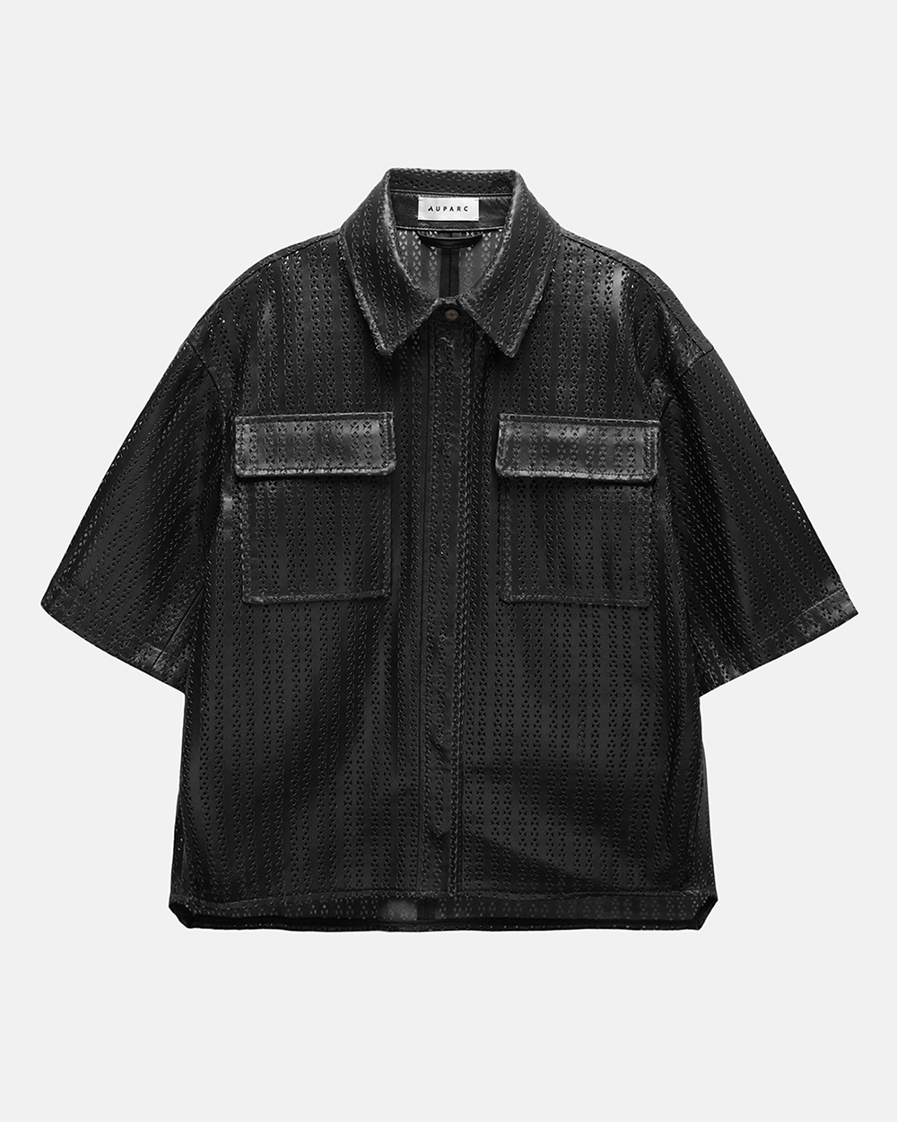 UTG + AU PARC<br> Punching Detail Leather Shirt Jacket<br> <font color=#82C7E4 size="1.9" face=verdana>(9/14~9/18)</font>