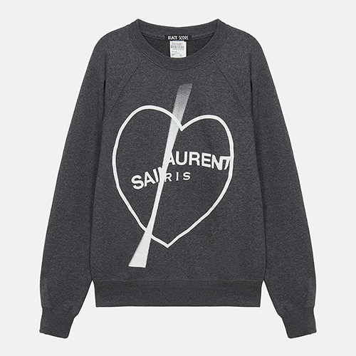 UTG + BLACK SCORE<br> Unisex Sweatshirt W/ Saint Heart<br> <font color=#82C7E4 size="1.9" face=verdana>(9/14~9/18)</font>