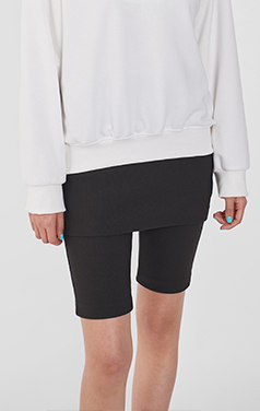 biker shorts with skirt<br> (2 colors)