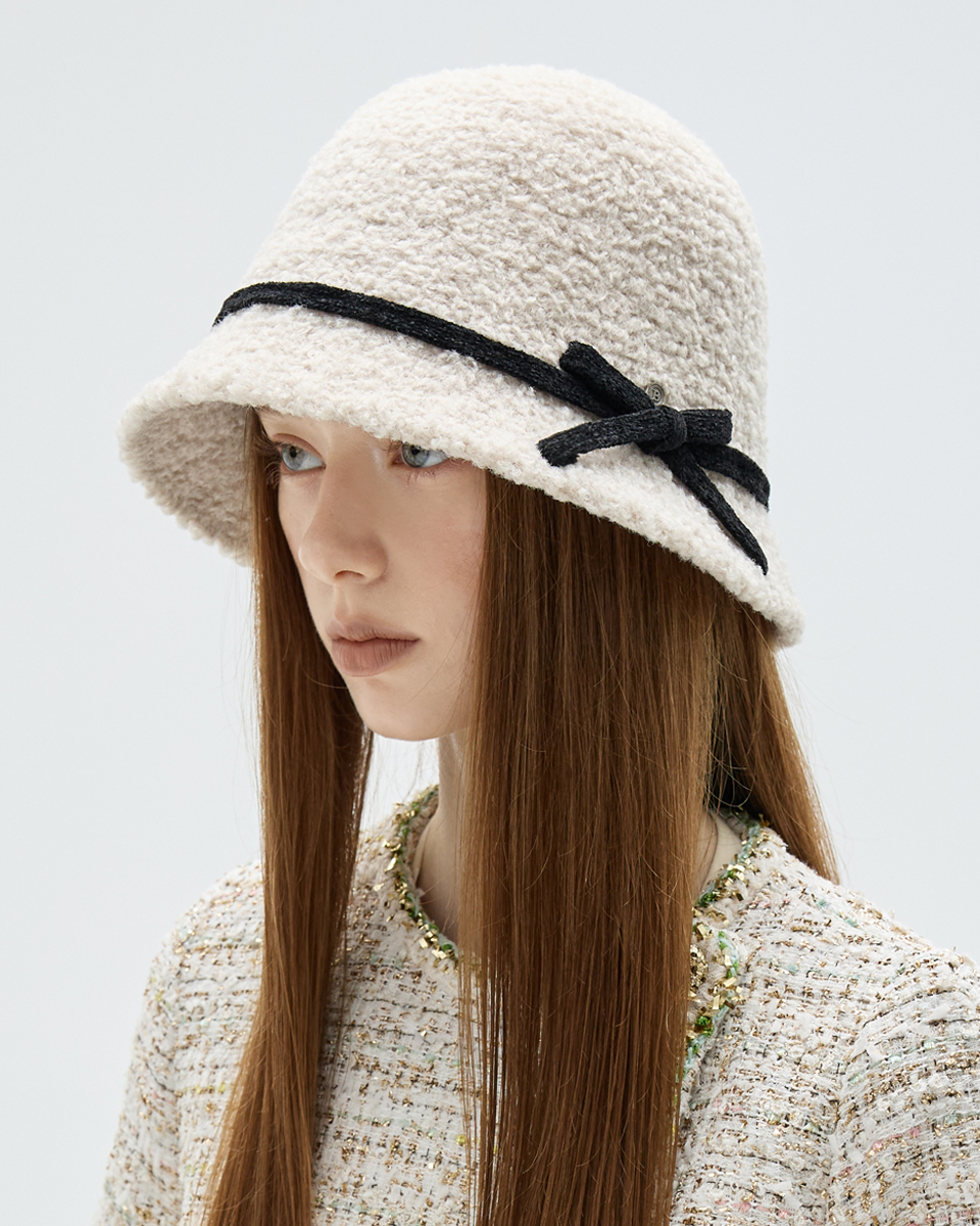 UTG + Brown Hat<br> Colette Hat - Ivory<br> <font color=#82C7E4 size="1.9" face=verdana>(10/5~10/9)</font>
