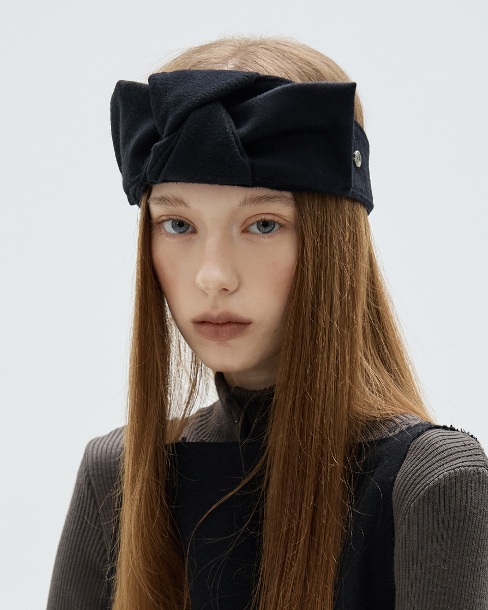 UTG + Brown Hat<br> Ribbon Turban Headband<br> <font color=#82C7E4 size="1.9" face=verdana>(10/5~10/9)</font>