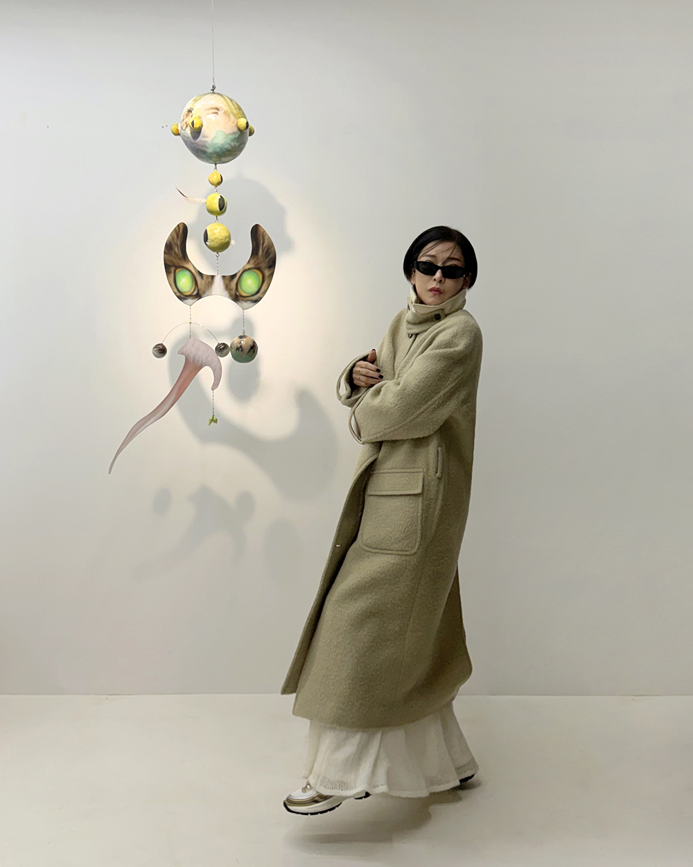 UTG + KUME<br> Alpaca Wool Belted Long Coat<br> (2 colors)<br> <font color=#82C7E4 size="1.9" face=verdana>(10/26-10/30)</font>