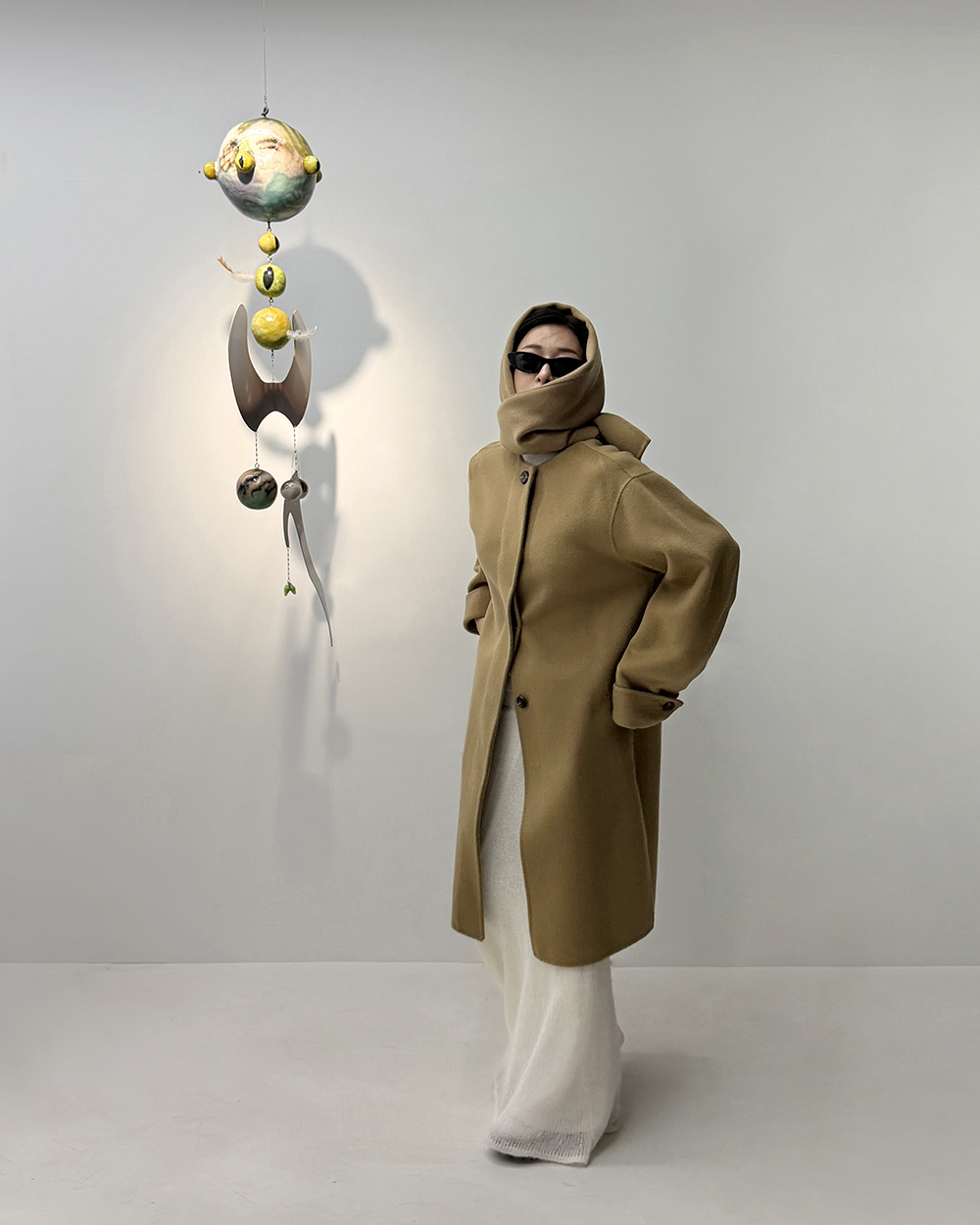 UTG + KUME<br> Handmade Cashmere Blend Muffler Coat<br> (2 colors)<br> <font color=#82C7E4 size="1.9" face=verdana>(10/26-10/30)</font>